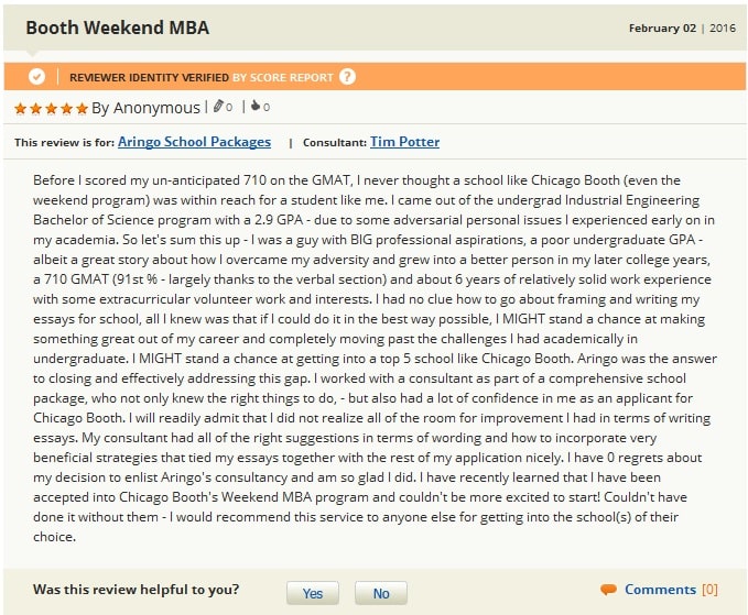 booth weekend mba