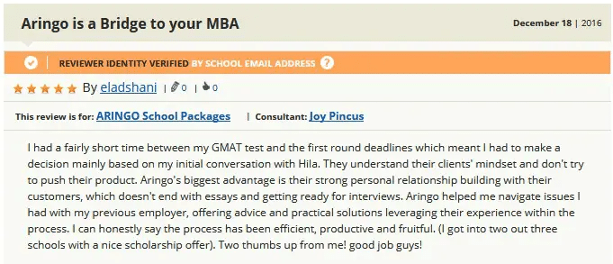 aringo is a bridge to your mba